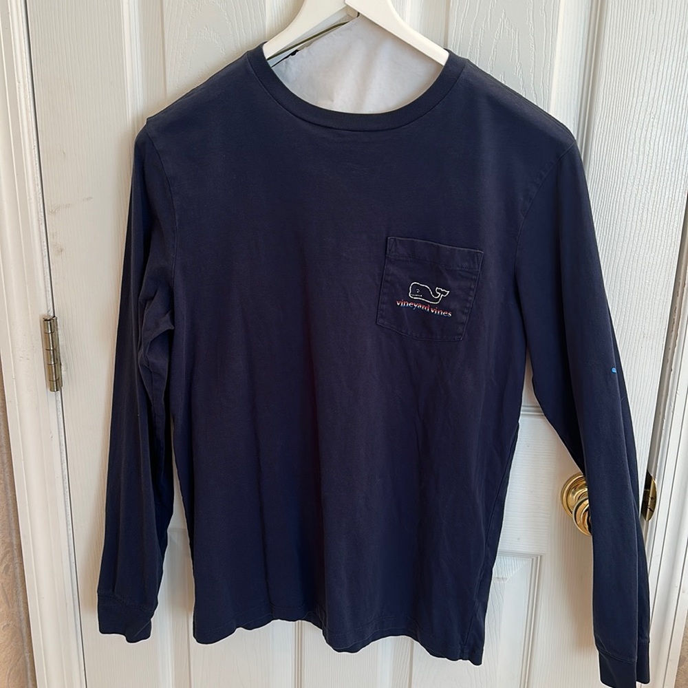 Vineyard Vines classic long sleeve tee Navy Adult Small
